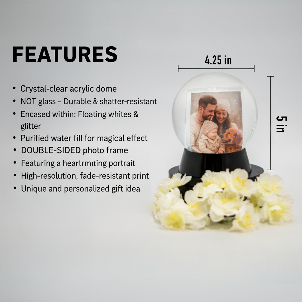 Personalized Snow Globe with Photo