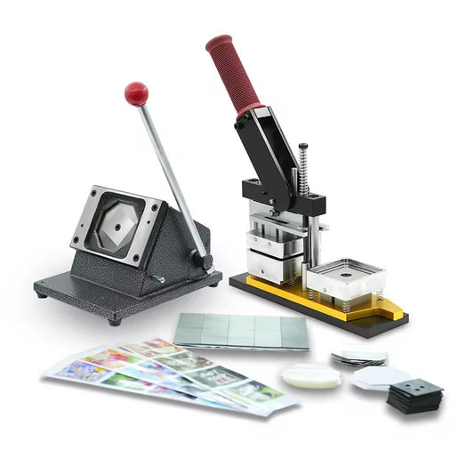 Magnet Button Maker Machine Set 2x2" (Machine+Cutter+100 Magnets supplies)