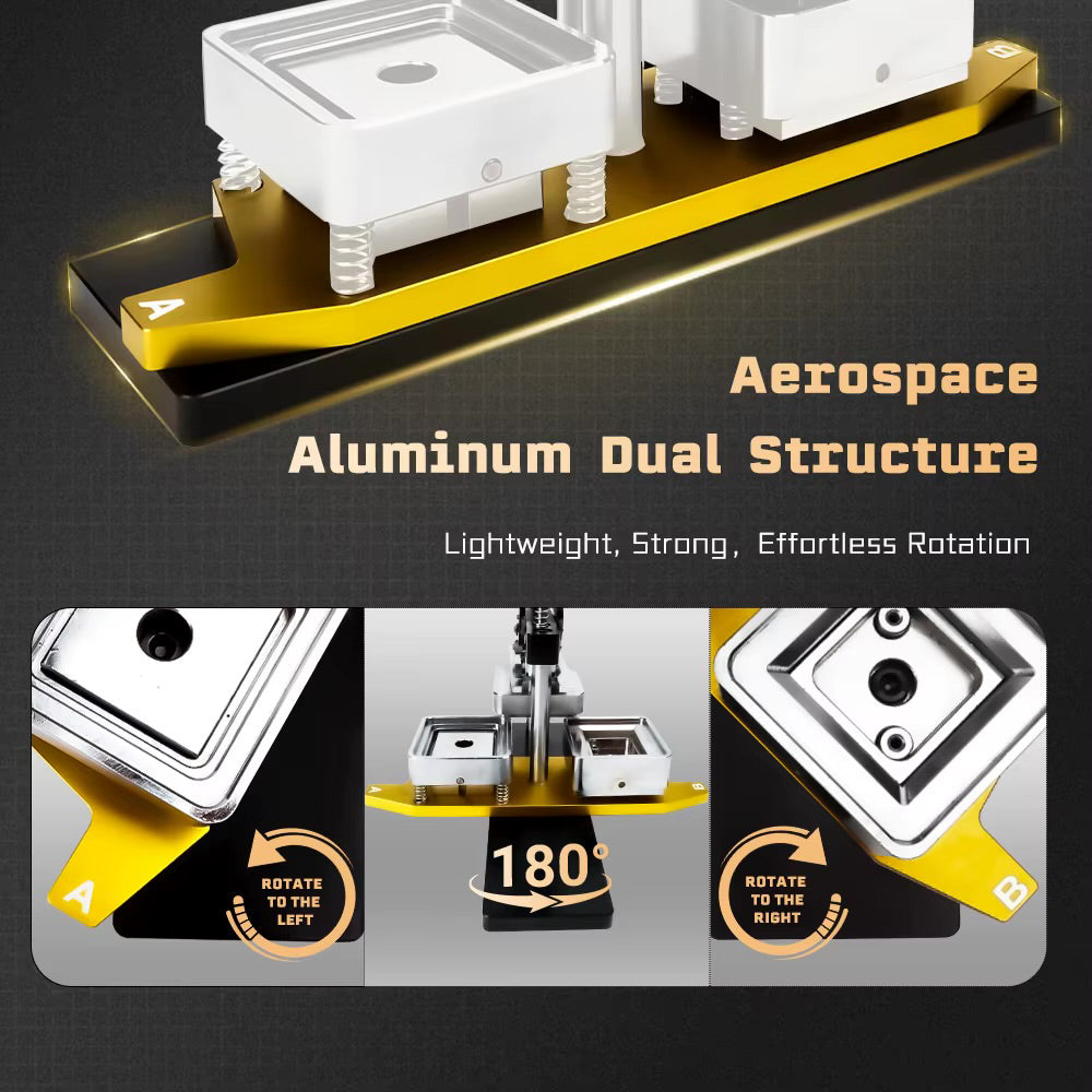 Magnet Button Maker Machine Set 2x2" (Machine+Cutter+100 Magnets supplies)